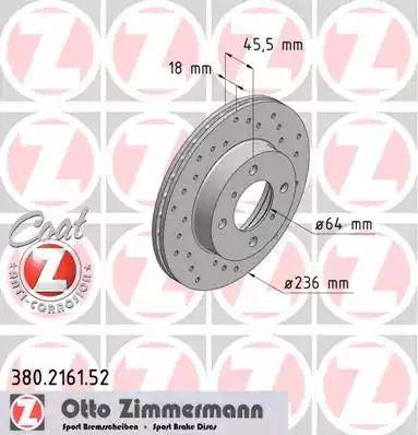 Zimmermann 380.2161.52 - Disque de frein cwaw.fr