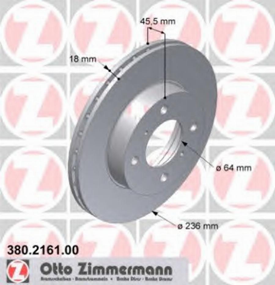 Zimmermann 380.2161.00 - Disque de frein cwaw.fr