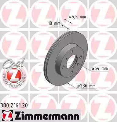 Zimmermann 380.2161.20 - Disque de frein cwaw.fr