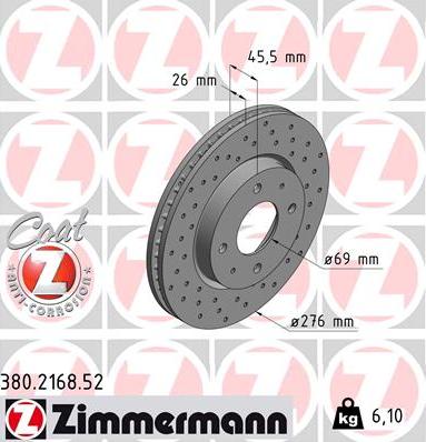 Zimmermann 380.2168.52 - Disque de frein cwaw.fr