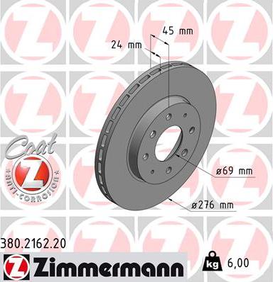 Zimmermann 380.2162.20 - Disque de frein cwaw.fr