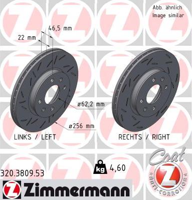 Zimmermann 320.3809.53 - Disque de frein cwaw.fr