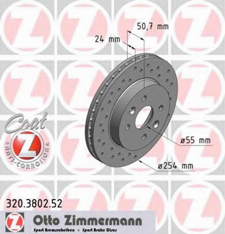 Zimmermann 320.3802.52 - Disque de frein cwaw.fr