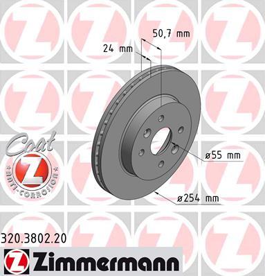 Zimmermann 320.3802.20 - Disque de frein cwaw.fr