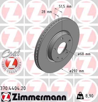 Zimmermann 370.4404.20 - Disque de frein cwaw.fr