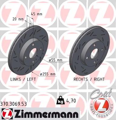 Zimmermann 370.3069.53 - Disque de frein cwaw.fr