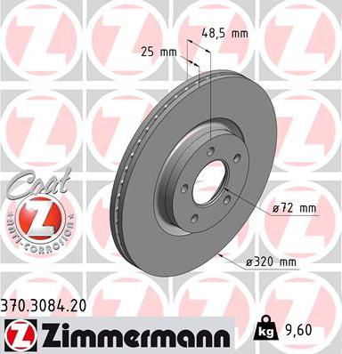 Zimmermann 370.3084.20 - Disque de frein cwaw.fr