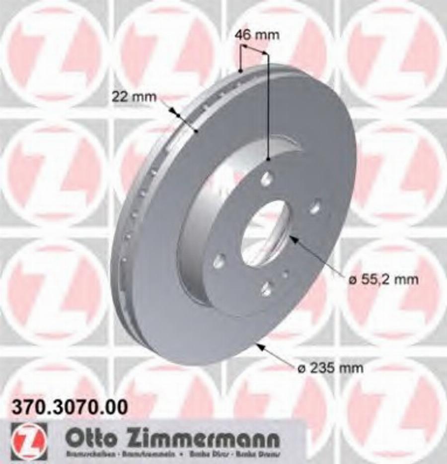 Zimmermann 370.3070.00 - Disque de frein cwaw.fr