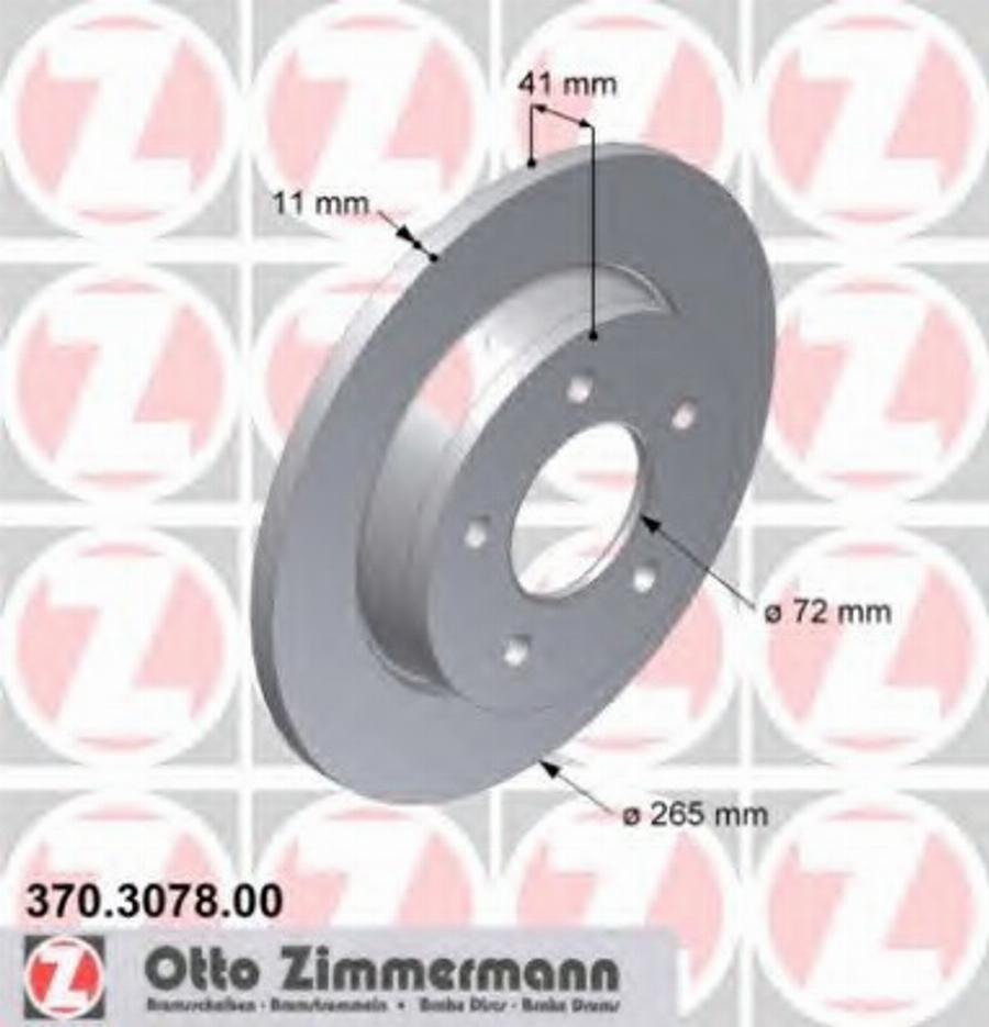 Zimmermann 370.3078.00 - Disque de frein cwaw.fr