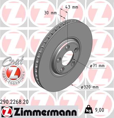 Zimmermann 290.2268.20 - Disque de frein cwaw.fr