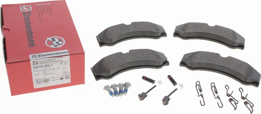 Zimmermann 29076.200.1 - Kit de plaquettes de frein, frein à disque cwaw.fr