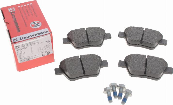 Zimmermann 24563.165.1 - Kit de plaquettes de frein, frein à disque cwaw.fr