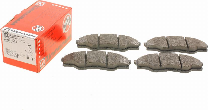 Zimmermann 24567.155.1 - Kit de plaquettes de frein, frein à disque cwaw.fr