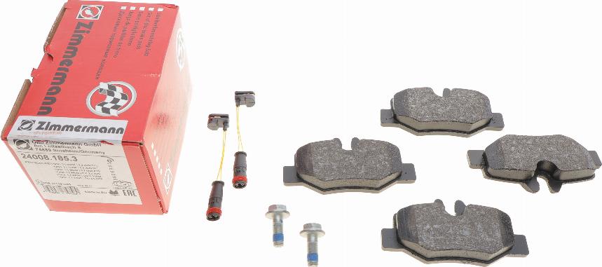 Zimmermann 24008.185.3 - Kit de plaquettes de frein, frein à disque cwaw.fr