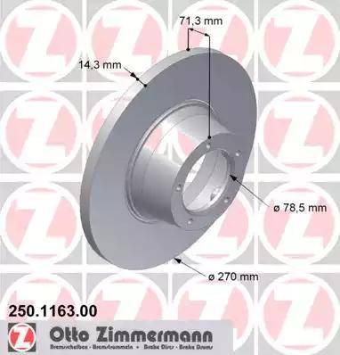 Zimmermann 250.1163.00 - Disque de frein cwaw.fr