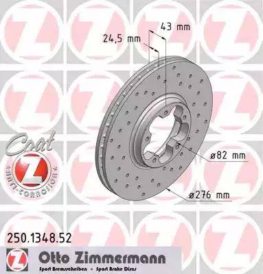 Zimmermann 250.1348.52 - Disque de frein cwaw.fr