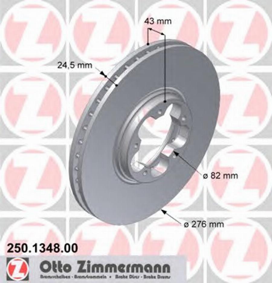 Zimmermann 250.1348.00 - Disque de frein cwaw.fr