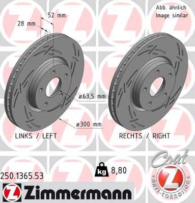 Zimmermann 250.1365.53 - Disque de frein cwaw.fr