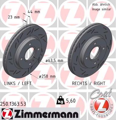 Zimmermann 250.1363.53 - Disque de frein cwaw.fr