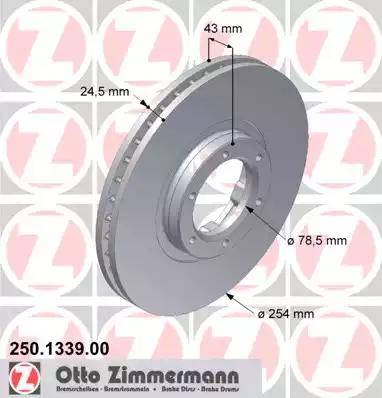 Zimmermann 250.1339.00 - Disque de frein cwaw.fr