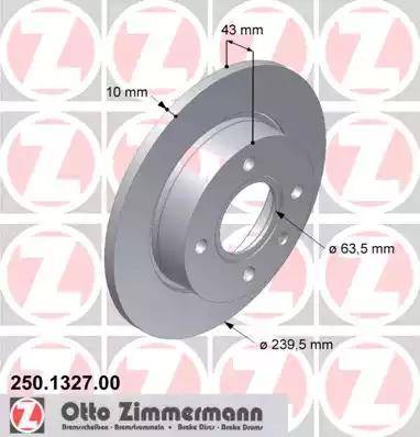 Zimmermann 250.1327.00 - Disque de frein cwaw.fr