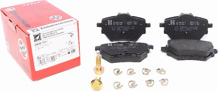 Zimmermann 25839.175.1 - Kit de plaquettes de frein, frein à disque cwaw.fr