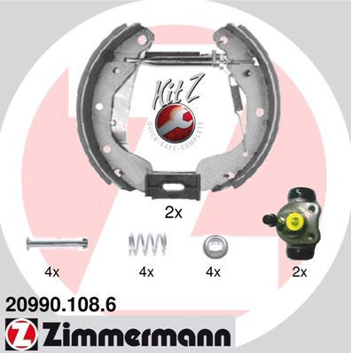 Zimmermann 20990.108.6 - Jeu de mâchoires de frein cwaw.fr