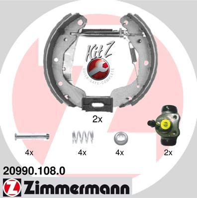 Zimmermann 20990.108.0 - Jeu de mâchoires de frein cwaw.fr