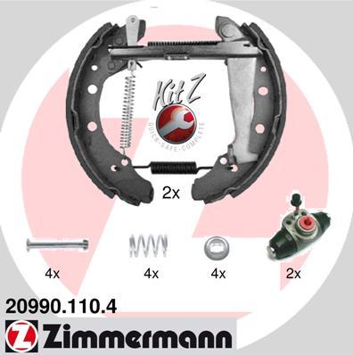 Zimmermann 20990.110.4 - Jeu de mâchoires de frein cwaw.fr