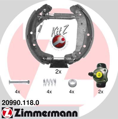 Zimmermann 20990.118.0 - Jeu de mâchoires de frein cwaw.fr