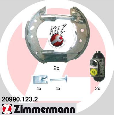 Zimmermann 20990.123.2 - Jeu de mâchoires de frein cwaw.fr