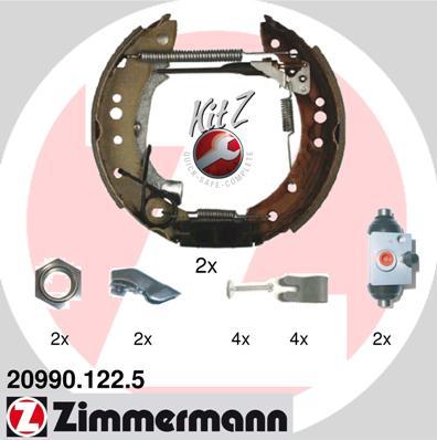 Zimmermann 20990.122.5 - Jeu de mâchoires de frein cwaw.fr