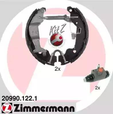 Zimmermann 20990.122.1 - Jeu de mâchoires de frein cwaw.fr