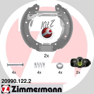 Zimmermann 20990.122.2 - Jeu de mâchoires de frein cwaw.fr