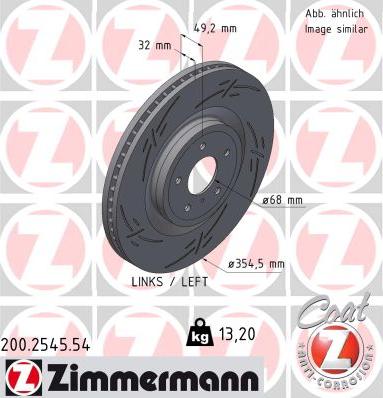 Zimmermann 200.2545.54 - Disque de frein cwaw.fr