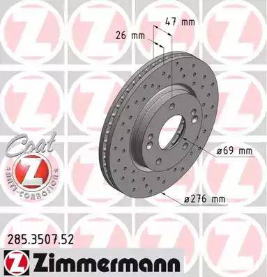 Zimmermann 285.3507.52 - Disque de frein cwaw.fr