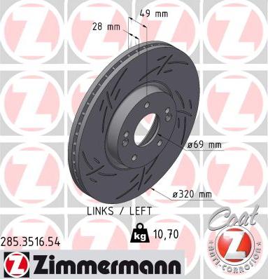 Zimmermann 285.3516.54 - Disque de frein cwaw.fr