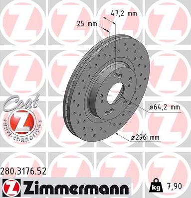 Zimmermann 280.3176.52 - Disque de frein cwaw.fr