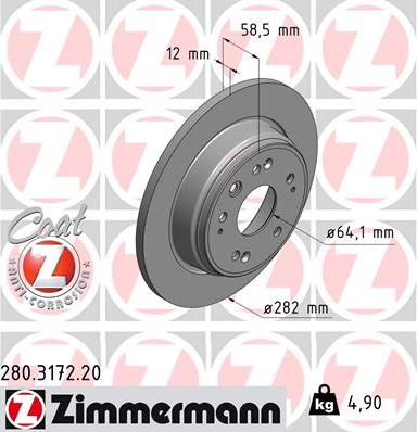 Zimmermann 280.3172.20 - Disque de frein cwaw.fr