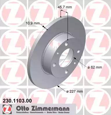 Zimmermann 230.1103.00 - Disque de frein cwaw.fr