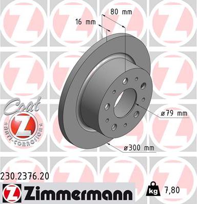 Zimmermann 230.2376.20 - Disque de frein cwaw.fr