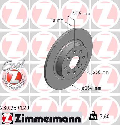 Zimmermann 230.2371.20 - Disque de frein cwaw.fr