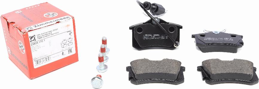 Zimmermann 23829.170.1 - Kit de plaquettes de frein, frein à disque cwaw.fr