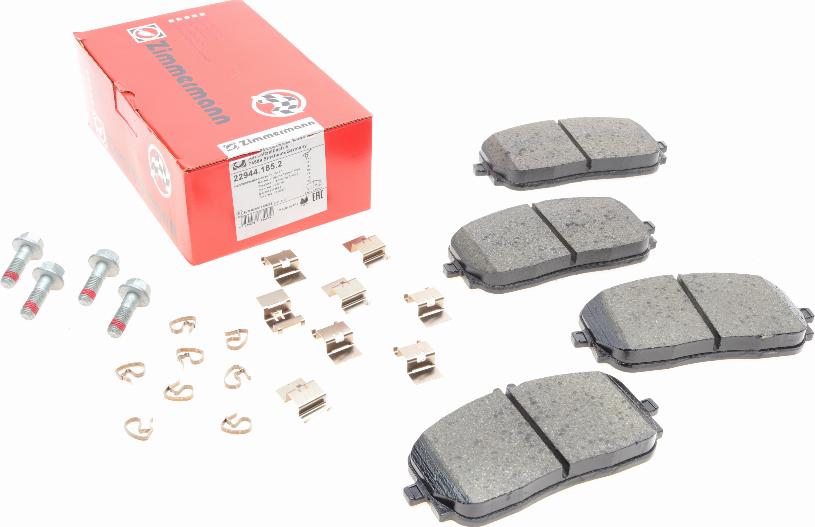 Zimmermann 22944.185.2 - Kit de plaquettes de frein, frein à disque cwaw.fr