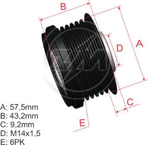 ZM ZM 96.005.09 - Poulie, alternateur cwaw.fr