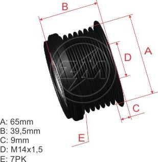 ZM ZM 96.005.35 - Poulie, alternateur cwaw.fr