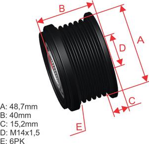 ZM ZM 96.005.24 - Poulie, alternateur cwaw.fr