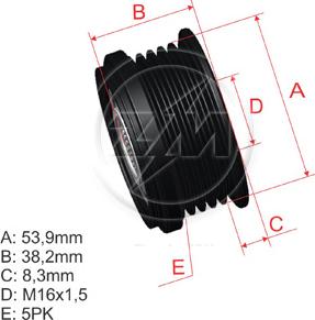 ZM ZM 96.000.46 - Poulie, alternateur cwaw.fr