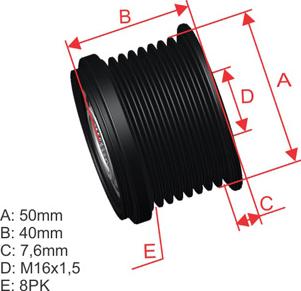 ZM ZM 96.000.69 - Poulie, alternateur cwaw.fr