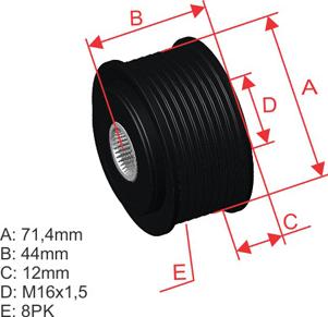 ZM ZM 96.000.64 - Poulie, alternateur cwaw.fr